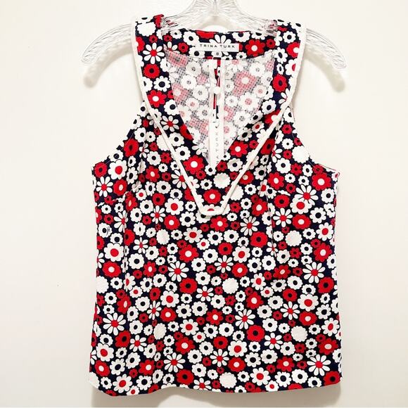 Trina Turk Borneo Top Sz.8 NWT - Picture 9 of 12